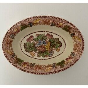 VIntage Wood & Sons Burslem England Oval Serving Bowl